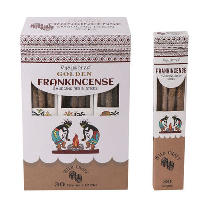 Golden Frankincense Smudging Resin Incense Sticks