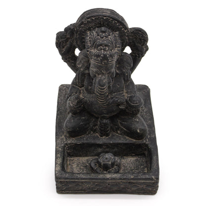 Ganesh Fengshui Incense Burner (black antique)
