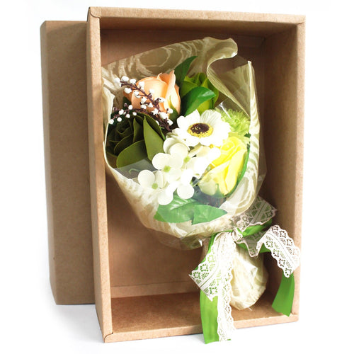 Boxed Hand Soap Flower Bouquet - Green - Special