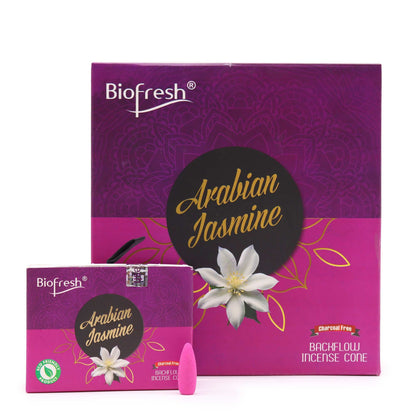 Biofresh Backflow Incense Cones (40 cones) - Arabian Jasmine
