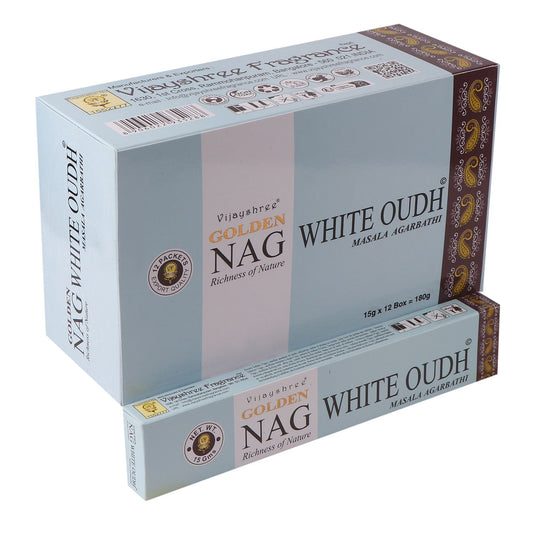 Golden Nag Incense Sticks - White OUdh