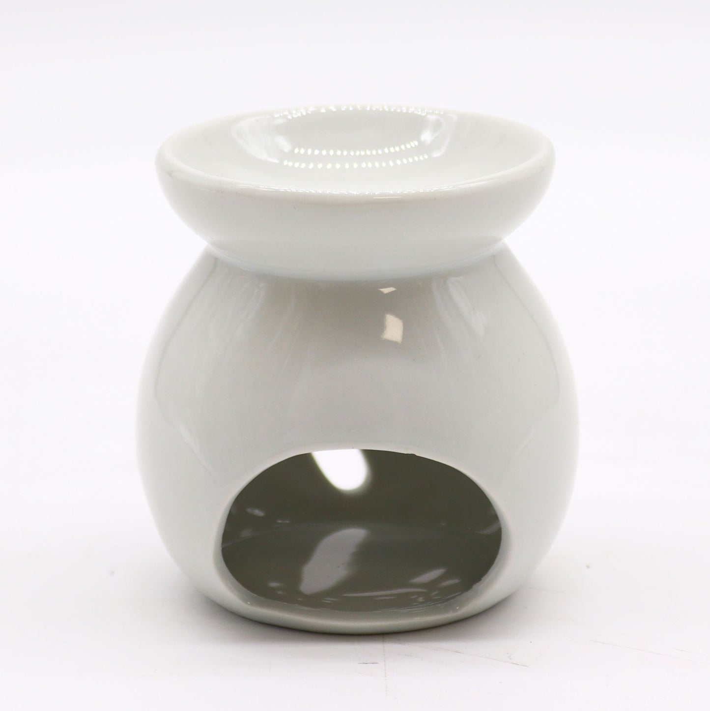 Small Classic White Oil Burner - Tree Cut-out