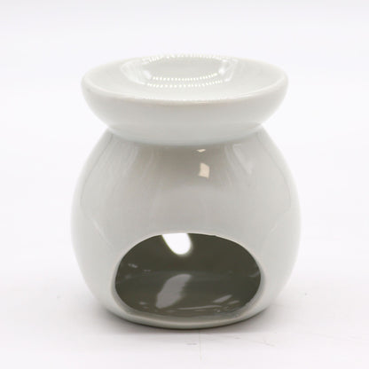 Small Classic White Oil Burner - Tree Cut-out