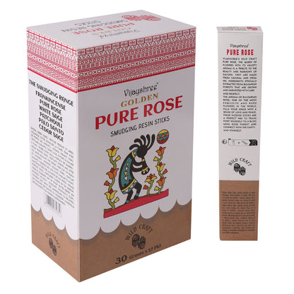Golden Pure Rose Smudging Resin Incense Sticks