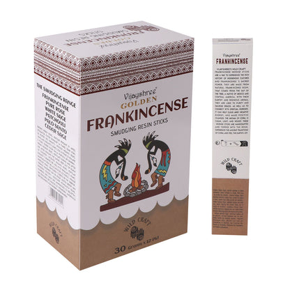 Golden Frankincense Smudging Resin Incense Sticks