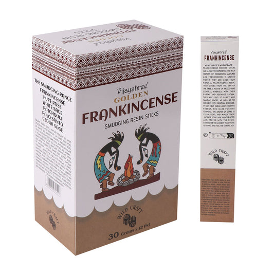 Golden Frankincense Smudging Resin Incense Sticks