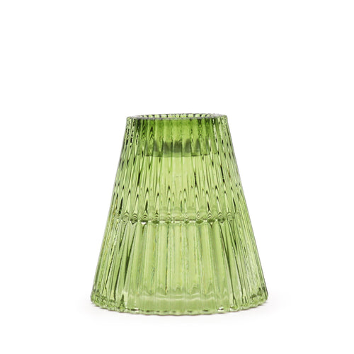 Set of 2  Flip Dinner Candle / Tealight Holder - Garden Jade