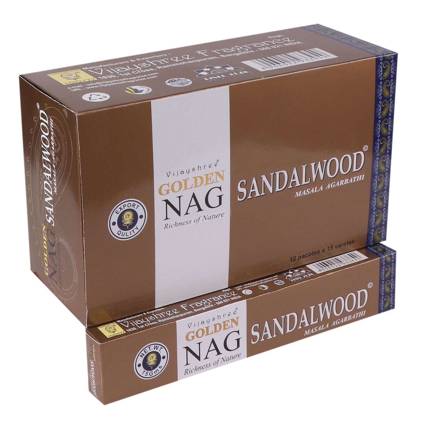 Golden Nag Incense Sticks - Sandalwood