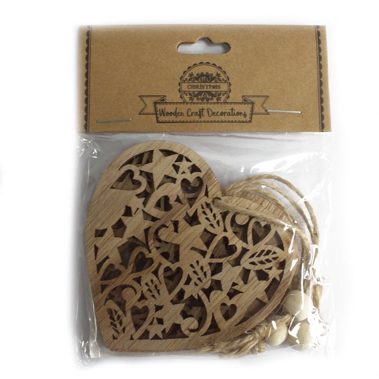 Christmas Wooden Craft Decoration - Snowman & Tree (Pack of 2)