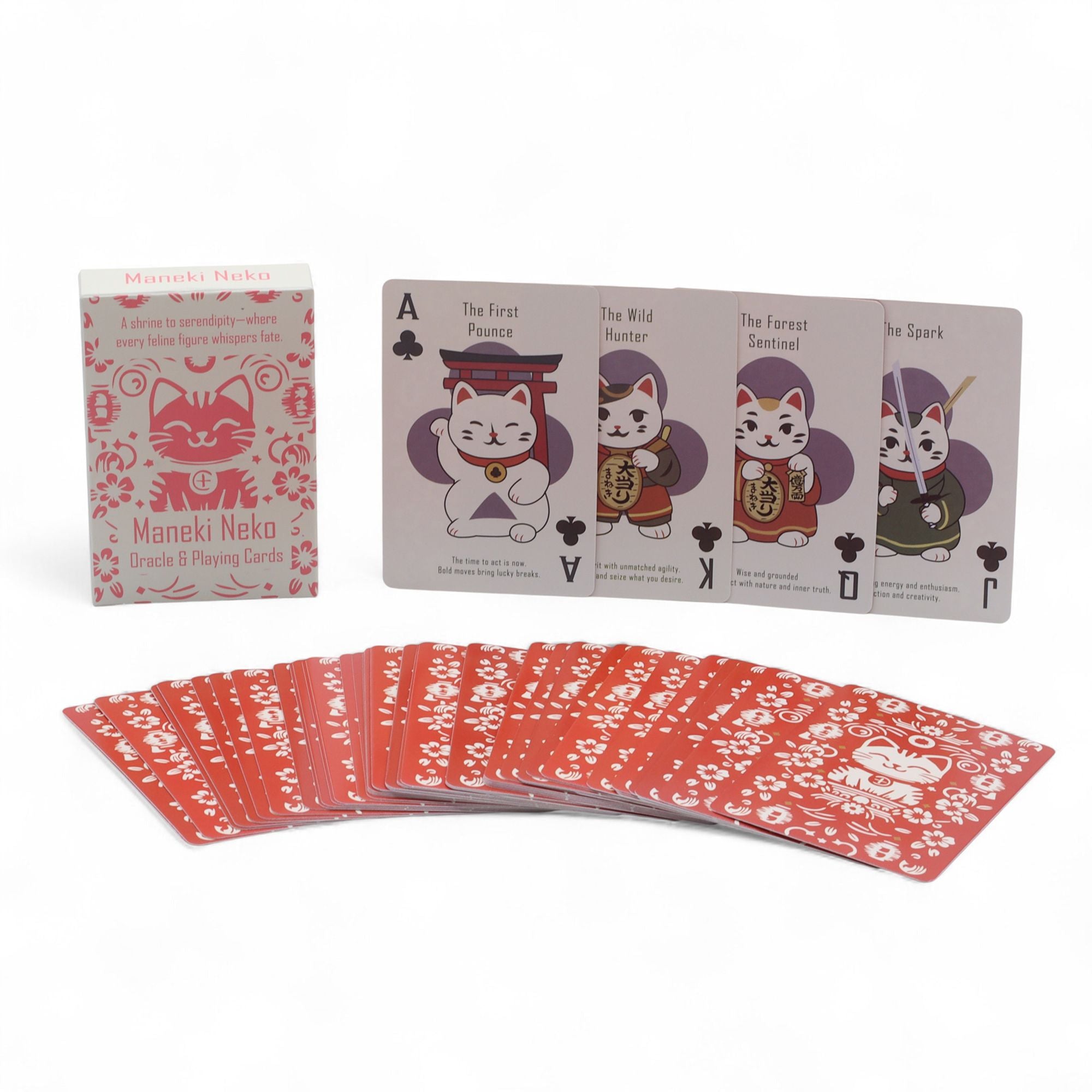 Fortune Cats Playing & Oracle Cards- Maneki Neko Deck