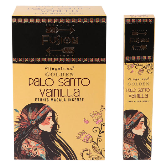 Golden Palo Santo and Vanilla Incense Sticks