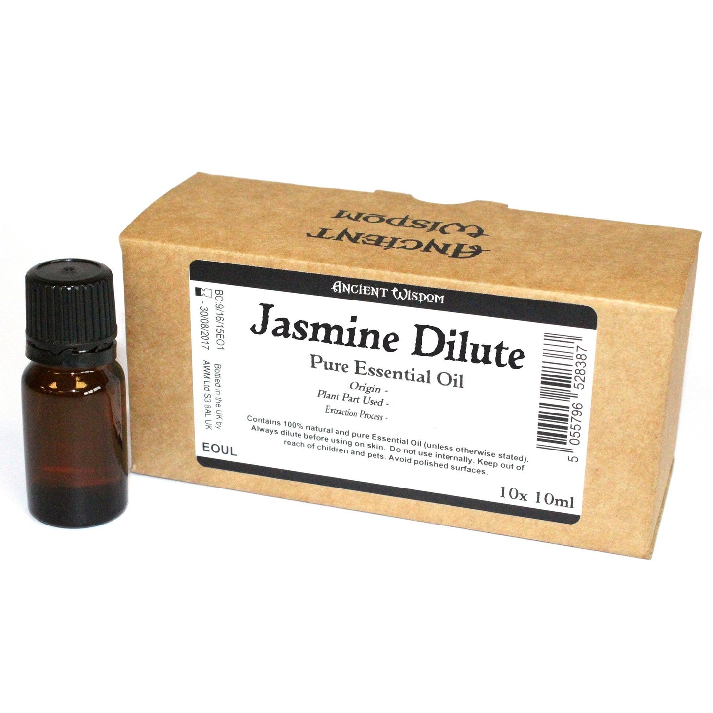 10x 10ml Jasmine Dilute Essential Oil  Unlabelled