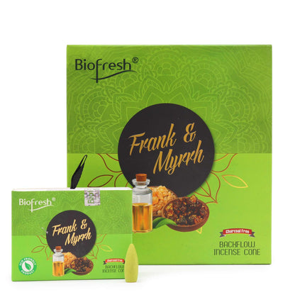 Biofresh Backflow Incense Cones (40 cones) - Frank & Myrrh