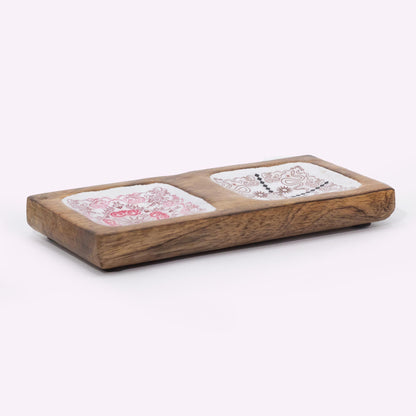 Double Trinket Tray 20x10x2.5cm