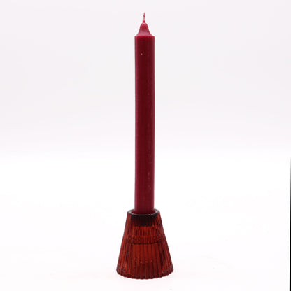 Set of 2  Flip Dinner Candle / Tealight Holder - Vampire Red