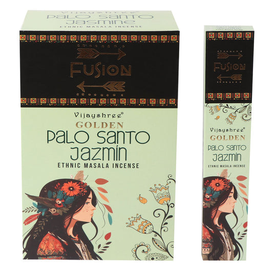 Golden Palo Santo and Jasmine Incense Sticks