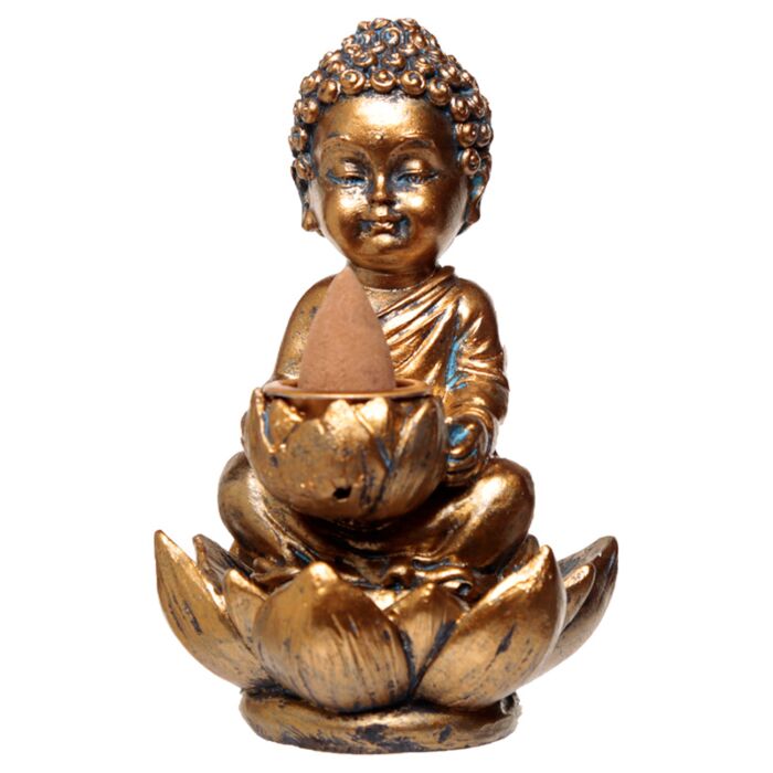 Buddah & Lotus Backflow Incense Burner