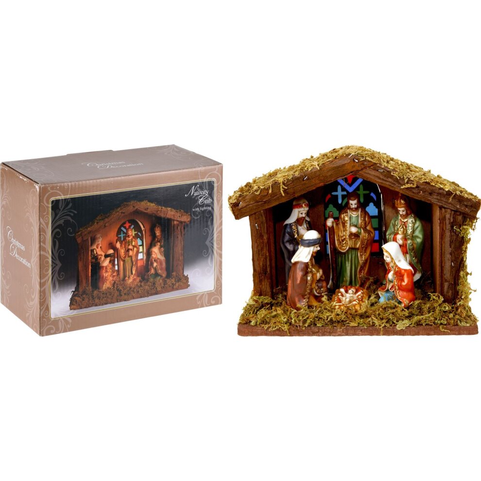 Nativity Scene with Lighting (Battery Operated)