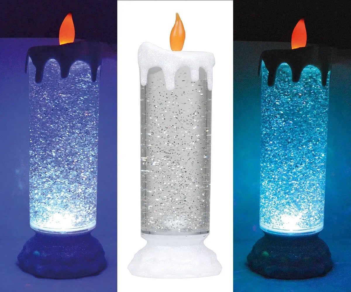 Christmas Glitter Candle - 3LED