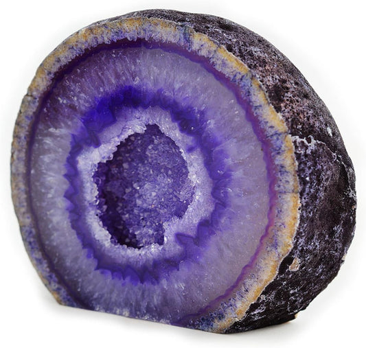 Polished Purple Agate Geode - Large