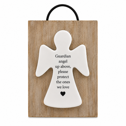 Guardian Angel Hanging Plaque (6cm)