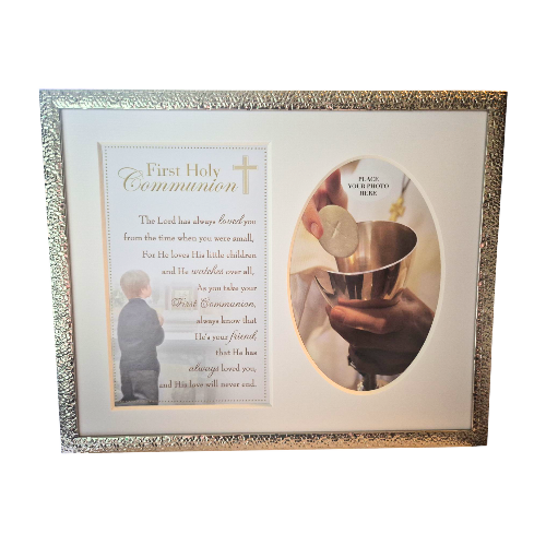 Boys Communion Keepsake Frame - Insert your own photo
