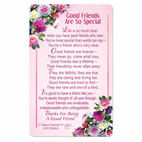Good Friends Keepsake Wallet Card with Envelope