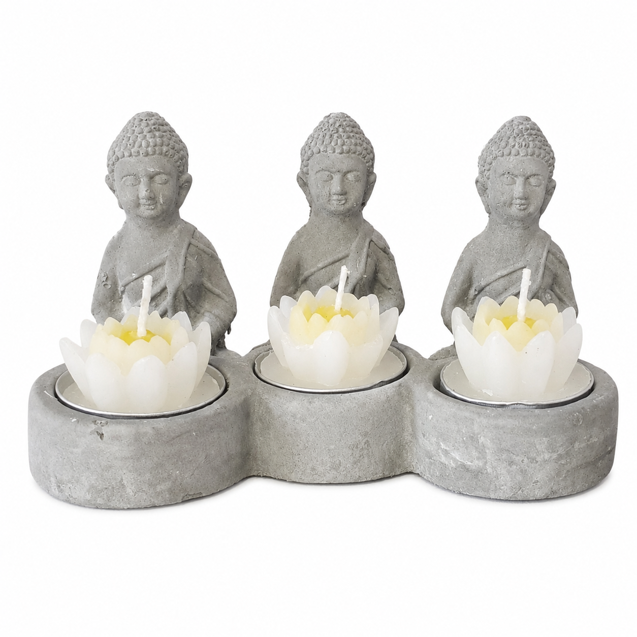 Buddha & Lotus Tealight Candle Holder