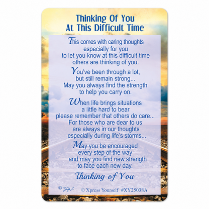Thinking of you Keepsake Wallet Card with Envelope
