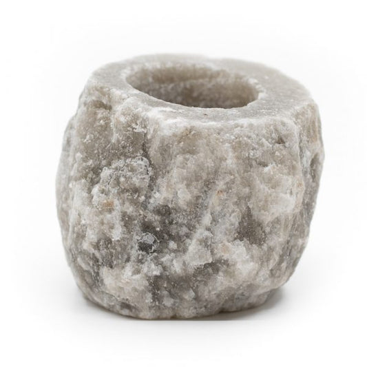 Himalayan Salt Tealight Holder - Grey